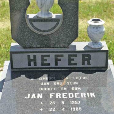 HEFER Jan Frederik  1957-1989