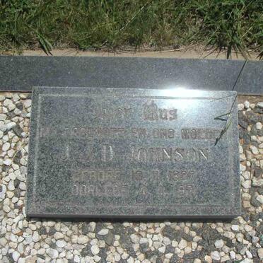 JOHNSON J.J.D. 1937-1974