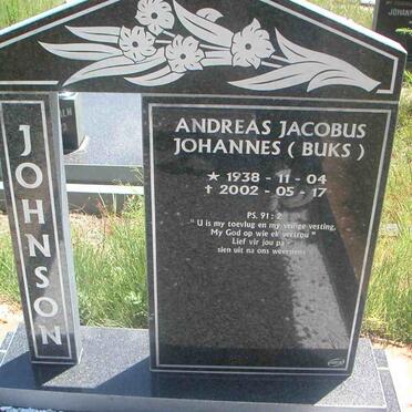 JOHNSON Andreas Jacobus Johannes 1938-2002