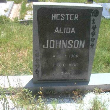 JOHNSON Hester Alida 1936-1985
