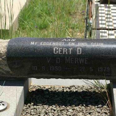 MERWE Gert, v.d. 1950-1979