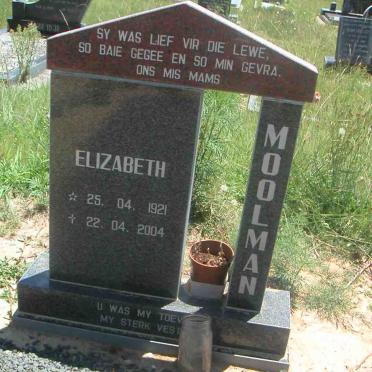 MOOLMAN Elizabeth 1921-2004