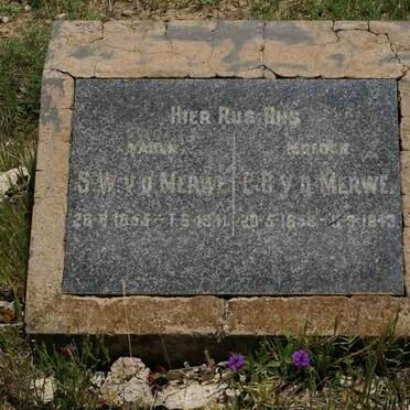 MERWE S.W., v.d. 1865-1941 &amp; C.D. 1868-1943
