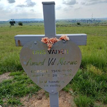MERWE Amund, v.d. 1940-2021 