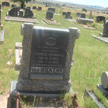 NIEKERK Andries Hermanus, van 1904-1948