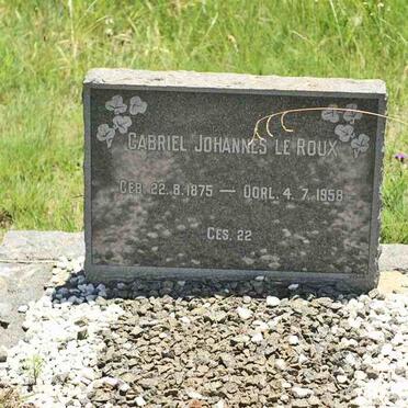 ROUX Gabriel Johannes, le 1875-1958