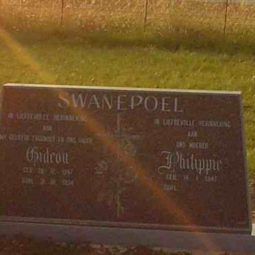 SWANEPOEL Gideon  1947-1994 &amp; Philippie 1947-