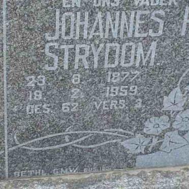 STRYDOM Johannes P. 1877-1959