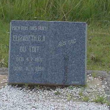 TOIT Elizabeth C.A., du 1871-1950