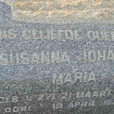 VENTER Susanna Johanna Maria nee VAN ZYL 1902-1989
