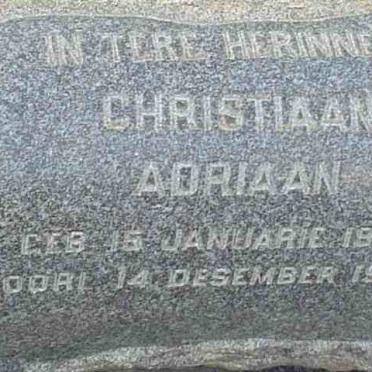 VENTER Christiaan Adriaan 1903-1955