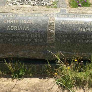 ? VENT? Christiaan Adriaan  1903-1956 &amp; Susanna Johanna Maria V.ZYL 1908-1989