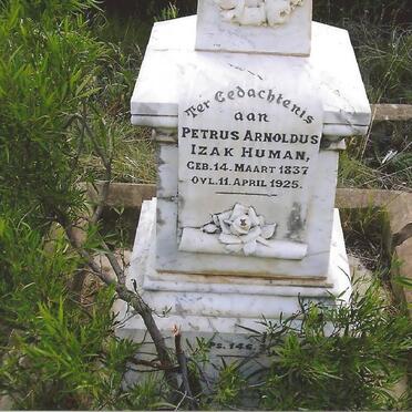 HUMAN Petrus Arnoldus Izak 1837-1925