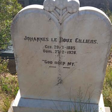 CILLIERS Johannes le Roux 1885-1928