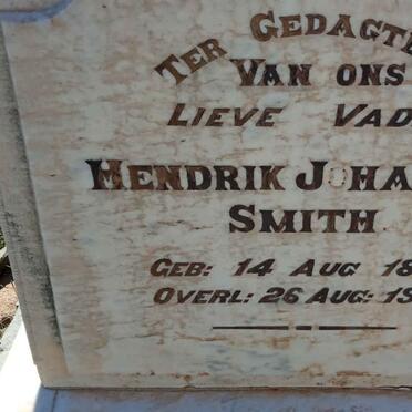 SMITH Hendrik Johannes 1840-1925