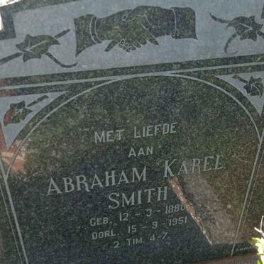 SMITH Abraham Karel 1880-1951