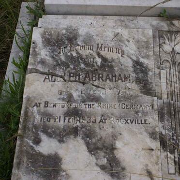 ABRAHAM Adolph 1857-1939