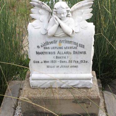 BREWIS Marthinus Allaris 1931-1938