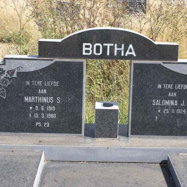 BOTHA Marthinus S. 1919-1980 &amp; Salomina J.S. 1924-