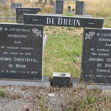 BRUIN Theunis Christoffel, de 1905-1978 &amp; Johanna Gertruida VERMEULEN 1909-1977
