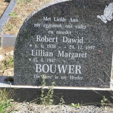 BOUWER Robert Dawid 1938-1997 &amp; Lillian Margaret 1947-