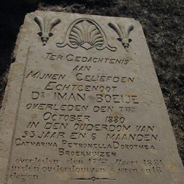 BOEIJE Iman - 1880 :: BROEKHUIZEN Catharina Petronella Dorothea -1881