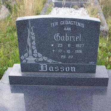 BASSON Gabriel 1927-1991