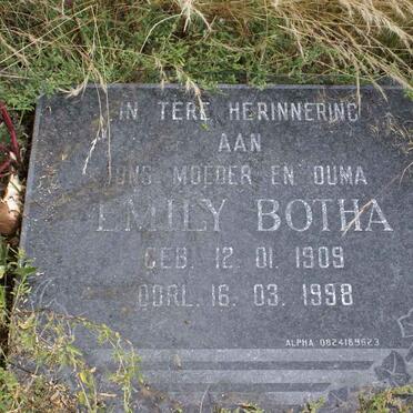 BOTHA Emily 1909-1998