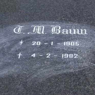 BAUW J.M. 1905-1982