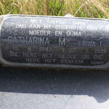 BRUIN Catharina M., de 1943-1995