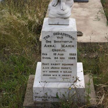 CRONJE Anna Maria 1922-1923