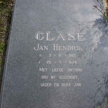 CLASE Jan Hendrik 1925-1994