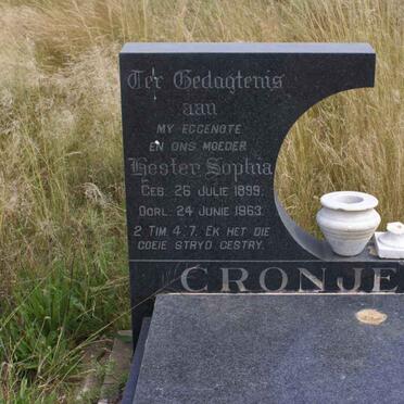 CRONJE Hester Sophia 1899-1963