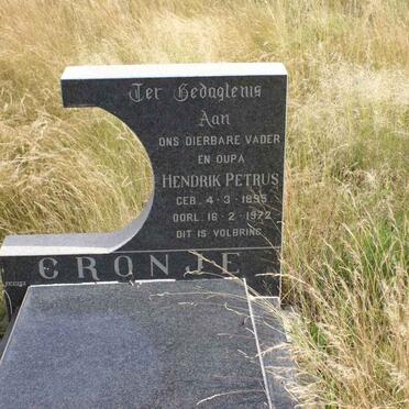 CRONJE Hendrik Petrus 1895-1972