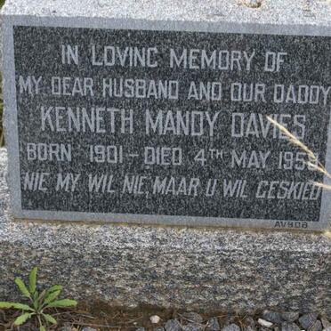 DAVIES Kenneth Mandy 1901-1958