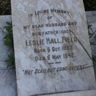 FIELD Leslie Hall 1893-1942