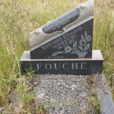 FOUCHE Huibrecht Elizabeth nee BLOM 1904-1963