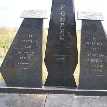 FOUCHE Jan C. 1892-1977 &amp; Theresa J. NAUDE 1894-1977