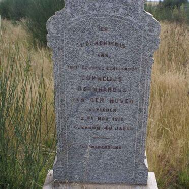 HOVEN Cornelius Gerhardus, van der -1918