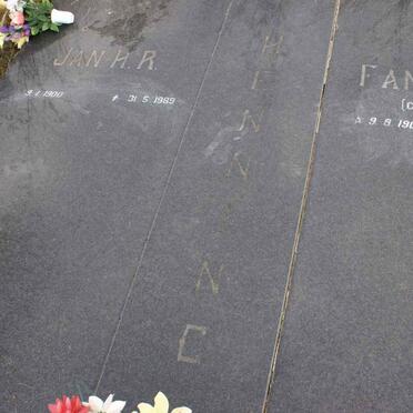 HENNING Jan H.R. 1900-1989 &amp; Anny E.M. ELOFF 1903-1985