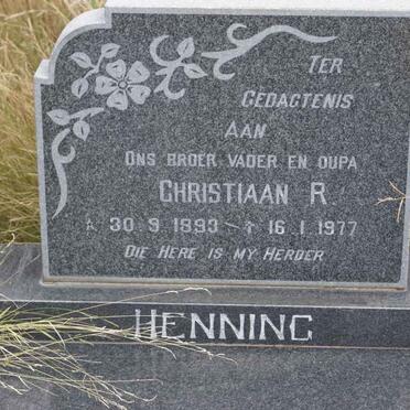 HENNING Christiaan R. 1893-1977