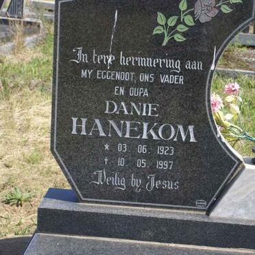 HANEKOM Danie 1923-1997