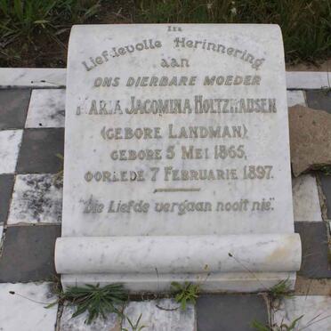 HOLTZHAUSEN Maria Jacomina nee LANDMAN 1865-1897