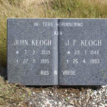 KEOGH John 1939-1985 &amp; J.F. 1946-1993