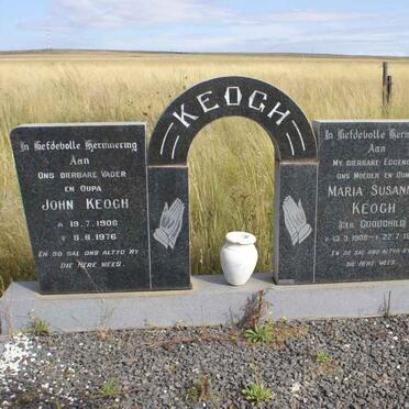 KEOGH John 1906-1976 &amp; Maria Susanna GOODCHILD 1908-1972