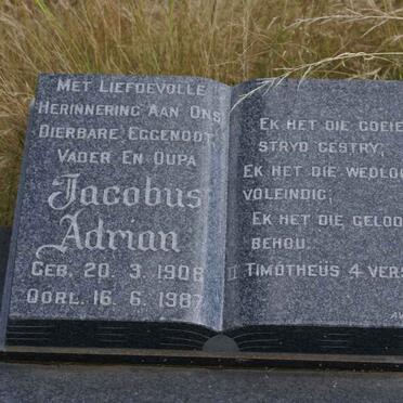 KRAUSE Jacobus Adrian 1908-1987
