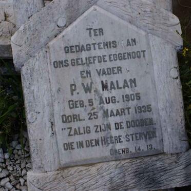 MALAN P.W. 1905-1935