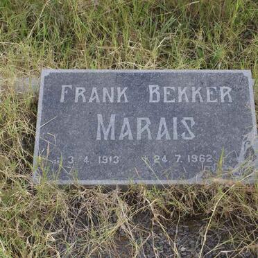 MARAIS Frank Bekker 1913-1962