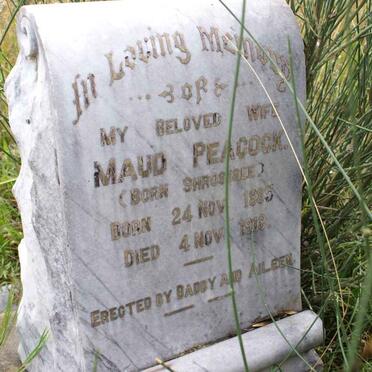 PEACOCK Maud nee STROSSBEE 1885-1918