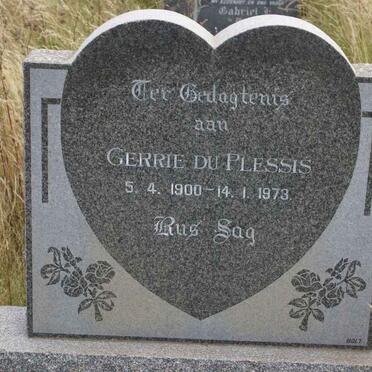 PLESSIS Gerrie, du 1900-1973